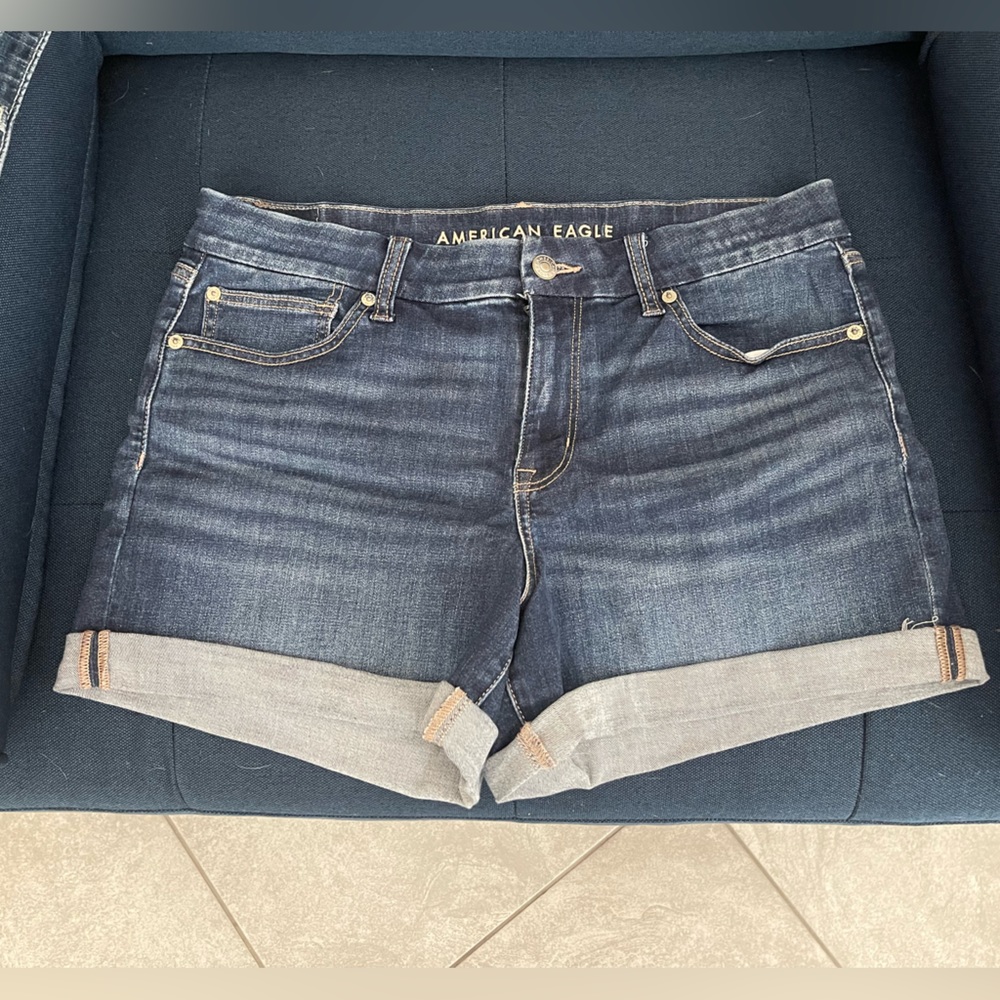 American Eagle Outfitters Dark Blue Jean Shorts